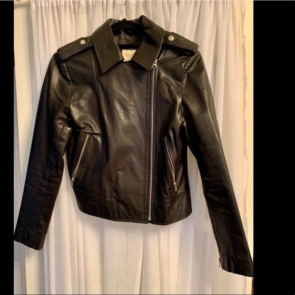 Argentinian Black Leather Moto Jacket - Picture 3 of 8